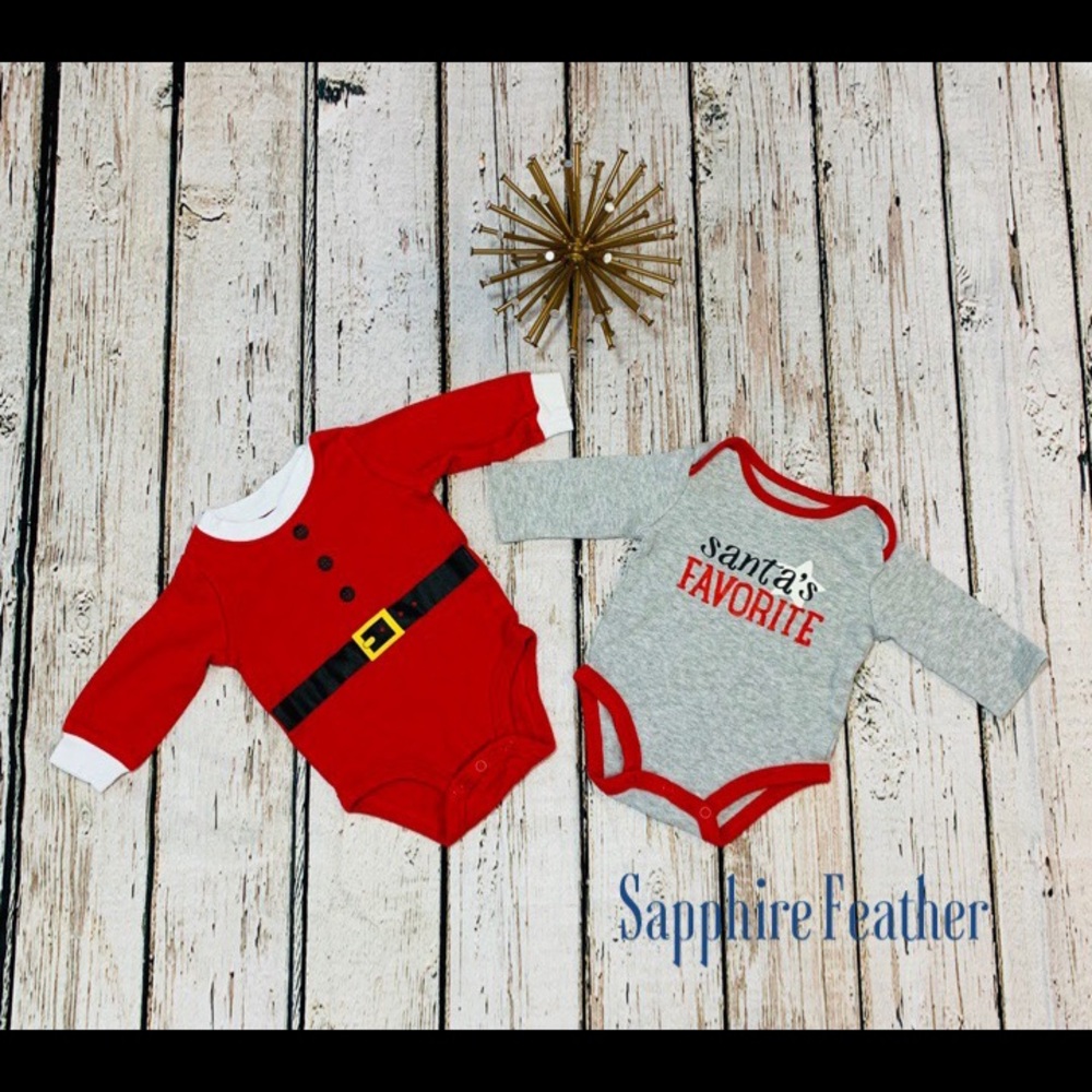 🎄Carter’s | Christmas Long Sleeve Onesie Bundle